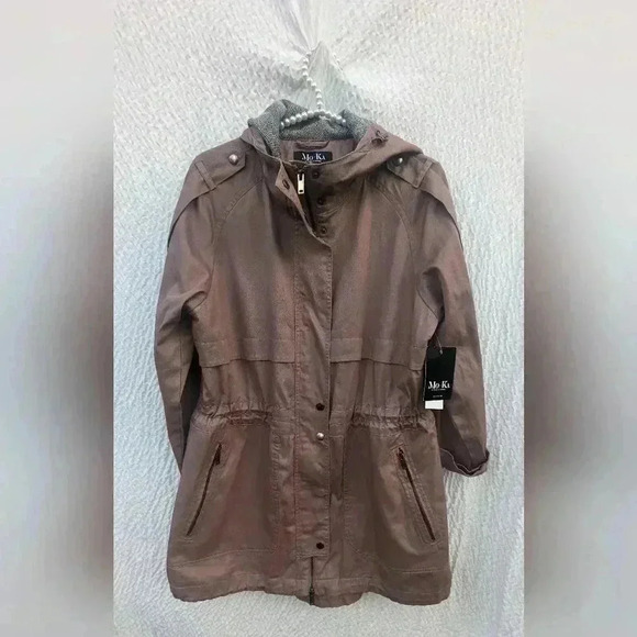 MO-KA by Santa Fe Apparel Anorak Hooded Jacket Dusty Rose Womens Large NWT - Picture 8 of 10